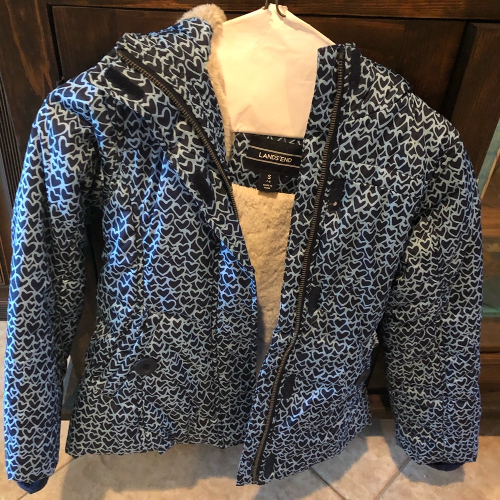 Lands End Girls All Weather Coat Size 7/8